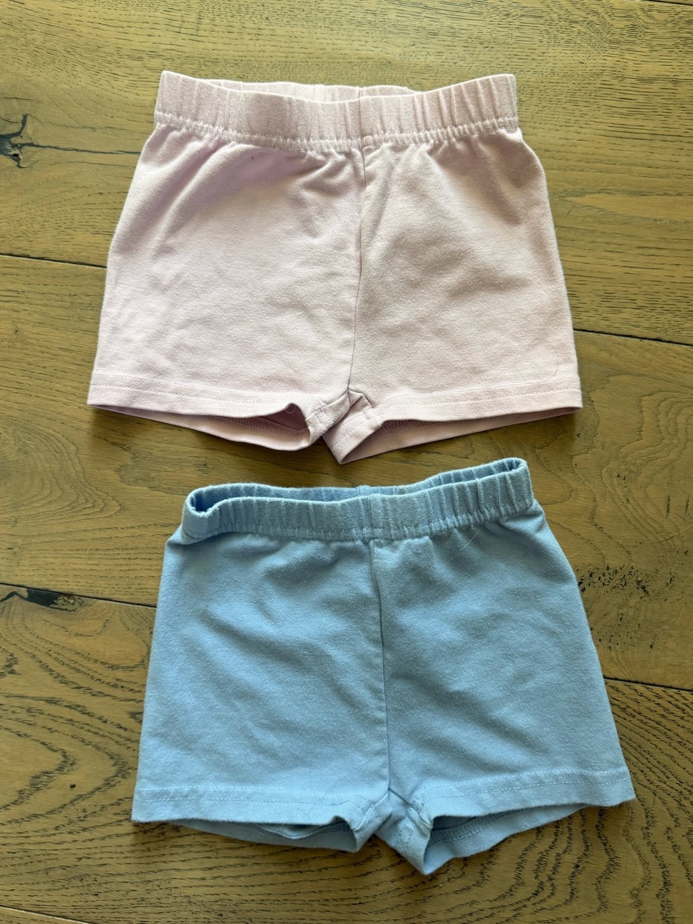 Hanna Andersson Tumble Shorts 2-Pack Pink /Blue 3T